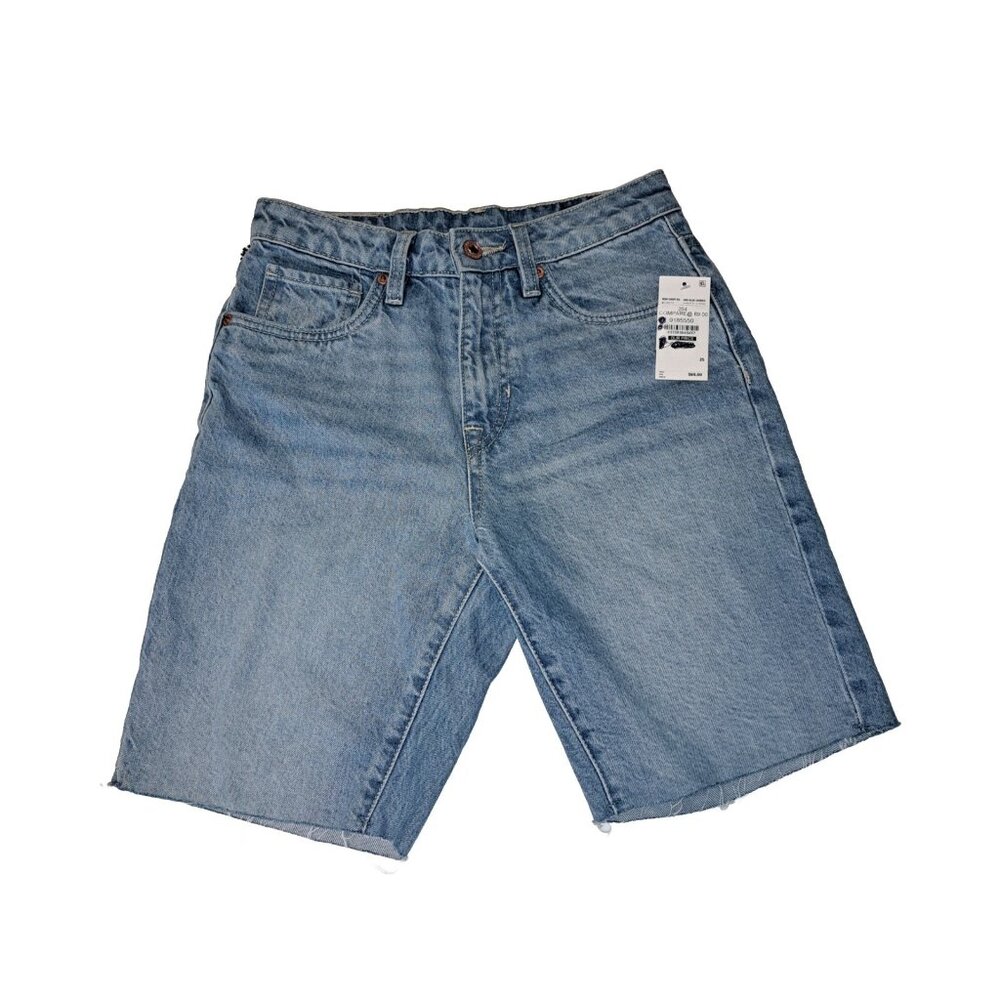 Buffalo David Binton Women's Maggie Mom Blue Jean Shorts New With Tags 25x2